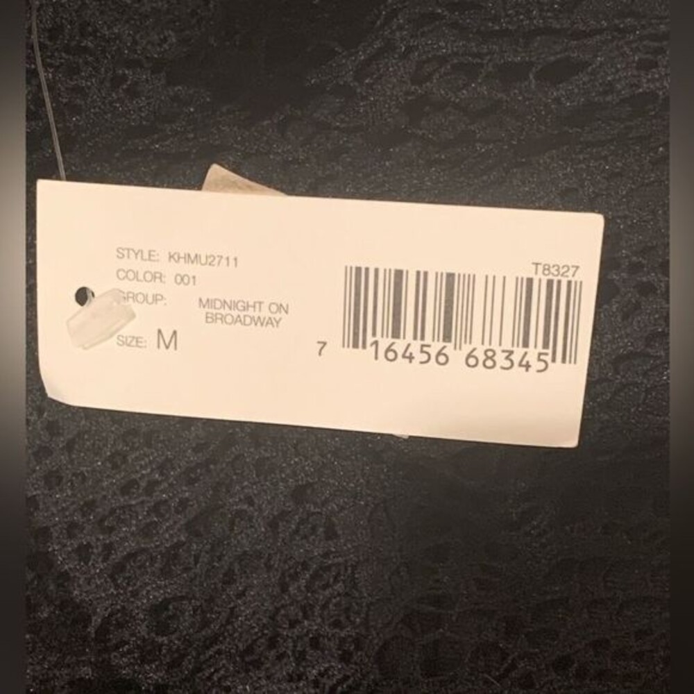NWT DKNY City Women Black Lace Sleeveless V-Neck See Through Ruffles top. Medium - Picture 10 of 11